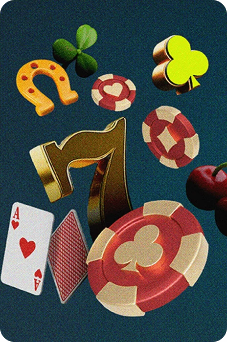 Spielkarten, Casinochips und Slotsymbole von Casineo